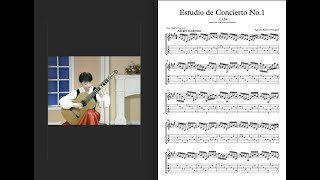 Estudio de Concierto No1 ABarrios Mangore  Li Jie Transcription [upl. by Ahselyt]