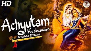 Achyutam Keshavam Krishna Damodaram Rama Naraynam Janaki Vallabham  Krishna Bhajan  कृष्ण भजन [upl. by Yzeerb]