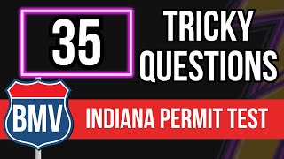 Indiana Permit Test 2024 35 Tricky Questions [upl. by Qidas223]