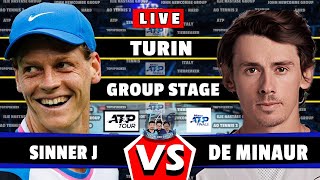 🔴LIVE Sinner J vs Minaur DE • NITTO ATP FINALS 2024 GAMEPLAY sinner minaur tennis atpfinals [upl. by Idnahc]