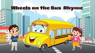 Wheel on the bus go round and round  Nursery Rhyme for kids [upl. by Aufmann]