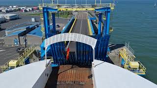 Onboard Normandie preparing to leave Ouistreham 11th May 2024 i [upl. by Ihcego169]