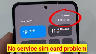 Fixing No Service SIM Card Problem on Your Phone  emergency calls only sim card problem [upl. by Tice]