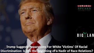 Trump Suggests Reparations For White Victims Of Racial Discrimination [upl. by Eitsyrhc]