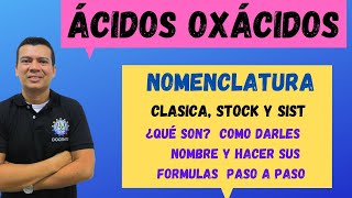 NOMENCLATURA DE ÁCIDOS OXACIDOS [upl. by Pinelli]