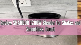 Review SHARDOR 1200W Blender for Shakes and Smoothies Countertop Blender and Personal Blender Combo [upl. by Ahsed154]