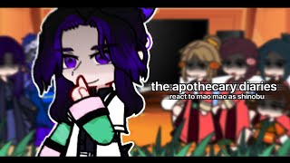 the apothecary diaries react to mao mao as shinobu  🇷🇺🇬🇧 [upl. by Kalle365]