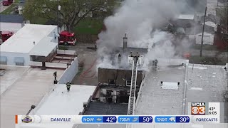 Vacant apartment building in Westville damaged by fire [upl. by Lotsyrk937]