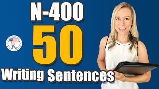 N400 50 English Writing Test Sentences  US Citizenship Interview [upl. by Botsford934]