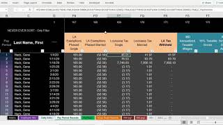 2021 Payroll in Excel Louisiana Withholding Edition [upl. by Ole]