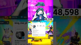 Free Fire Cute Boy Reaction My Account shorts freefireshorts [upl. by Fiedler]