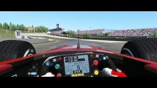 rFactor 2 219 UltraWide Ferrari F2004  Barcelona Onboard Laps [upl. by Stefano947]