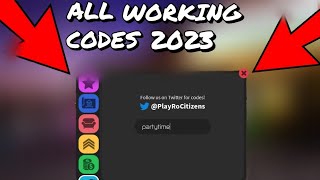 Roblox All RoCitizens Codes July 2023 [upl. by Kristianson]