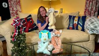 DEMDACO Heartful Hugs 175quot Weighted Plush Animal on QVC [upl. by Einnoj]