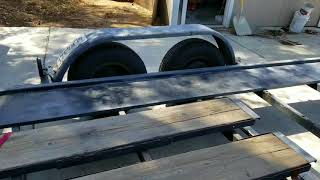 Installing trailer fender welding in grafting metal [upl. by Joella986]