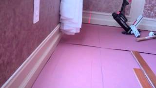 Installing Hardwood Flooring  Part 1 [upl. by Ylrac949]