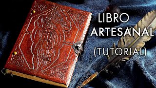 Cómo Hacer un LIBRO ARTESANAL 📚 Tutorial de encuadernación Cómo hacer un libro antiguo casero [upl. by Deth67]