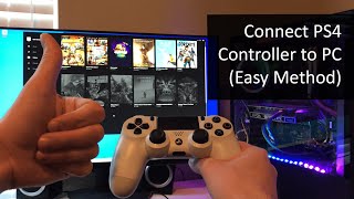 How to Connect PS4 Controller to PC Easy Method [upl. by Nyrrek]