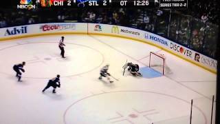 Jonathan Toews OT winner vs St Louis [upl. by Zetrok]