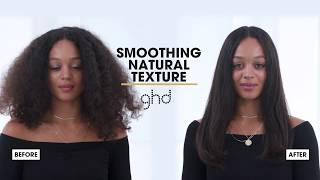 How to smooth naturally textured hair with the ghd glide✨ [upl. by Nohj]