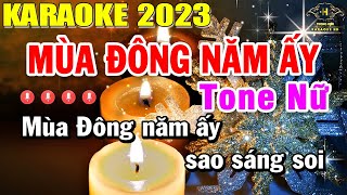 Mùa Đông Năm Ấy Karaoke Tone Nữ Nhạc Sống  Beat Mới Dễ Hát Âm Thanh Chuẩn  Trọng Hiếu [upl. by Nirrol]