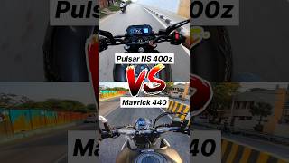 Pulsar NS 400z Vs Mavrick 400 🔥 Gear Challenge shorts ns400z [upl. by Chester]