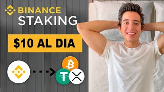 BINANCE STAKING 🔥 Como generar Ingresos Pasivos  Paso a Paso [upl. by Adnahsal]