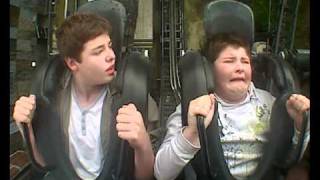 Funny Fat Kid on Saw Roller Coaster Ride [upl. by Okeim]