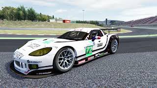 Corvette C6 R Z06 GT1 at Barcelona in Assetto Corsa [upl. by Ainecey]