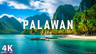 Palawan 4K  Relaxing Music With Beautiful Natural Landscape  Amazing Nature [upl. by Ahsinnor]