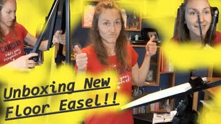 Unboxing New Art Supplies ⭐ New Easel Assembly ⭐ New Paint Brushes ⭐ Funny Unboxing 😂 [upl. by Leander769]