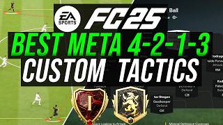 BEST META 4213 Custom Tactics amp Roles With Gameplay  EA FC 25 [upl. by Concoff]