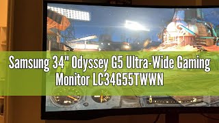 Samsung 34quot Odyssey G5 UltraWide Gaming Monitor LC34G55TWWNXZA A Comprehensive Review [upl. by Anehsak912]