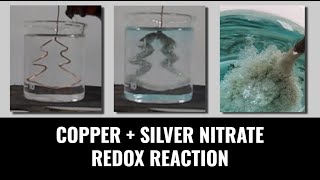 Chemistry Experiment  Copper and Silver Nitrate Redox Reaction  Mr Pauller [upl. by Nadirehs]