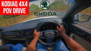 2024 Skoda Kodiaq First Drive Review  4x4 2L Turbo Petrol POV  190 PS 320 nm 7 Speed DSG [upl. by Gall767]