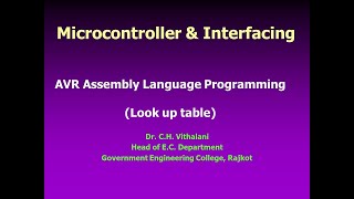 AVR Microcontroller Assembly Language Programming Look up table [upl. by Osbourn]