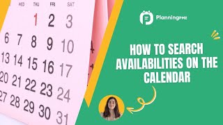 How to search availabilities on the calendar with PlanningPME [upl. by Alracal445]