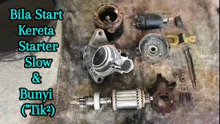 Masalah Starter Kancil Cara Service Starter [upl. by Osrock]