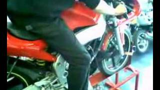 Aprilia RS50 Jorge Lorenzo replica op de testbank [upl. by Jephum]