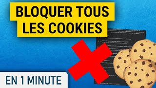 Bloquer TOUS les Cookies sur Google Chrome [upl. by Amorette]