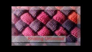 Entrelac Knitting Patterns [upl. by Akinom860]