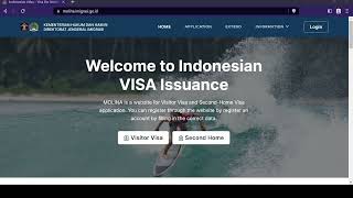 How to Apply online for an Indonesian Visitor Visa  StepbyStep Walkthrough [upl. by Rogergcam]