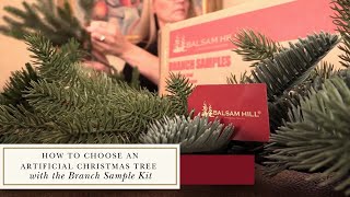 How to Choose an Artificial Christmas Tree with the Branch Sample Kit [upl. by Keener]