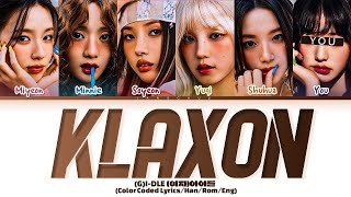 KARAOKEGIDLE quotKlaxonquot 6 Members LyricsYou As A Member [upl. by Ahsemot]