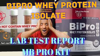 Bipro Whey Protein Isolate review  Lab Test report  Honest Review [upl. by Arodnap]