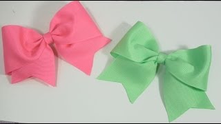 How to make Large Elegant Boutique Hair Bow [upl. by Nadabb]