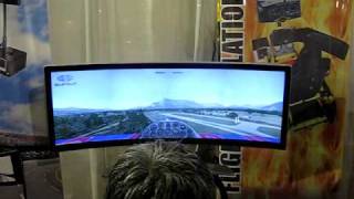 Flight simulator using a curved monitor [upl. by Leighland]