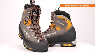 Zamberlan 2092 Mountain Trek GTX RR Mens Mountaineering amp Hunting Boots [upl. by Nnyluqcaj]