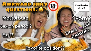 JETHISASU LAI K K SODHEY MAILEY 😂 AWKWARD JUICY QUESTION WITH JETHISASU❤️ LAAJkaushilatamang6803 [upl. by Arrekahs]