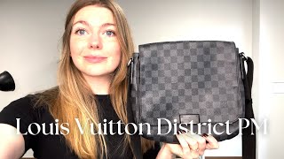 Louis Vuitton District PM Bag Review [upl. by Annaid]